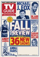 TV Guide cover - Michael J. Fox, Blair Underwood, Andy Samberg, Anna Faris, Sarah Michelle Gellar, Clark Gregg - September 16, 2013