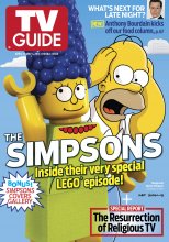 TV Guide cover - Homer Simpson, Marge Simpson, Stephen Colbert - April 21, 2014