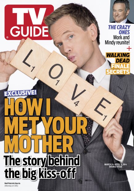 TV Guide cover - Neil Patrick Harris, Robin Williams - March 24, 2014