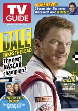 TV Guide cover - Dale Earnhardt Jr., Jerry Seinfeld, Mike Vogel, Rachelle Lefevre - June 30, 2014