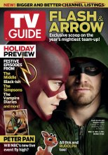 TV Guide cover - Grant Gustin, Stephen Amell, Allison Williams, Rudolph - November 24, 2014