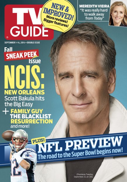 TV Guide cover - Meredith Vieira, Scott Bakula - September 1, 2014