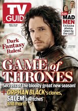 TV Guide cover - Kit Harington, Jon Hamm, Elisabeth Moss - April 7, 2014