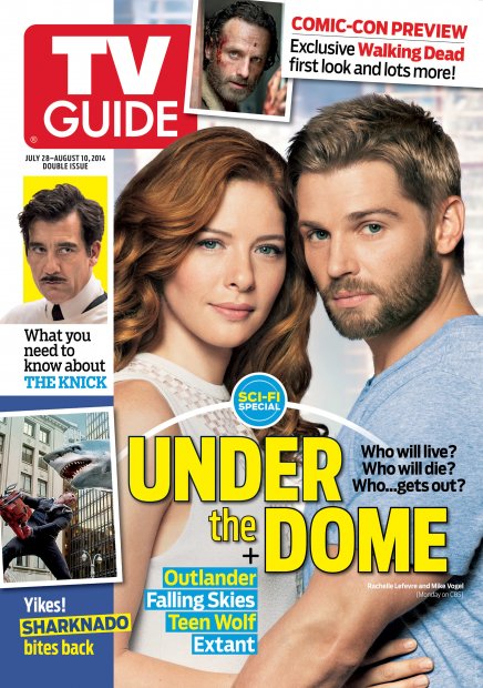 TV Guide cover - Rachelle Lefevre, Mike Vogel, Andrew Lincoln, Steve Garfanti, Ian Ziering - July 28, 2014