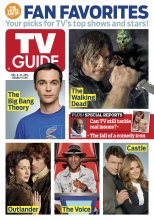 TV Guide cover - Jim Parsons, Norman Reedus, Bill Cosby, Allison Janney, Anna Faris, Sam Heughan, Caitirona Balfe, Pharrell Williams, Nathan Fillion, Stana Katic - December 8, 2014