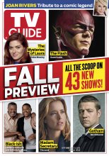TV Guide cover - Joan Rivers, Debra Messing, Grant Gustin, Laurence Fishburne, Anthony Anderson, Téa Leoni, Ben McKenzie - September 15, 2014