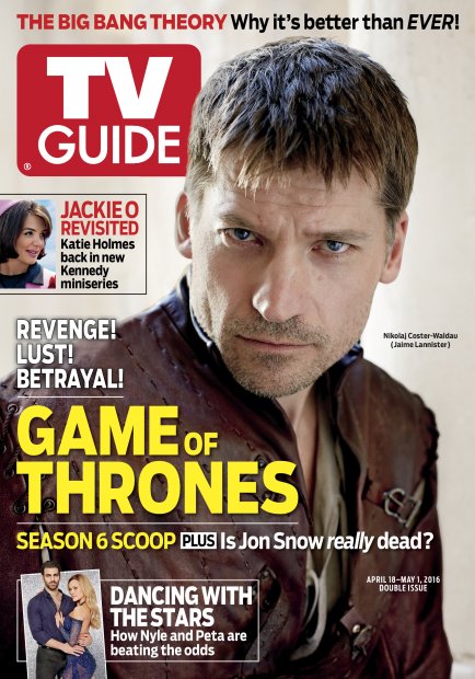 TV Guide cover - Nikolaj Coster-Waldau, Nyle DiMarco, Katie Holmes, Peta Murgatroyd - April 18, 2016