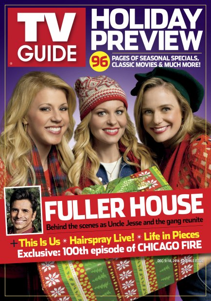 TV Guide cover - Andrea Barber, Candace Cameron-Bure, John Stamos, Jodie Sweetin - December 5, 2016