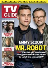 TV Guide cover - Cuba Gooding, Jr., Michelle Dockery, Lena Headey, Rami Malek, Elizabeth McGovern, Christian Slater, Courtney B. Vance - July 25, 2016