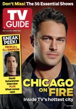 TV Guide cover - Taylor Kinney, David Schwimmer - February 15, 2016