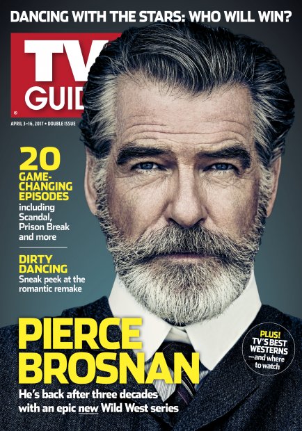 TV Guide cover - Pierce Brosnan - April 3, 2017