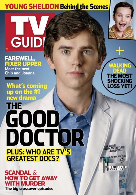 TV Guide cover - Iain Armitage, Freddie Highmore - February 19, 2018