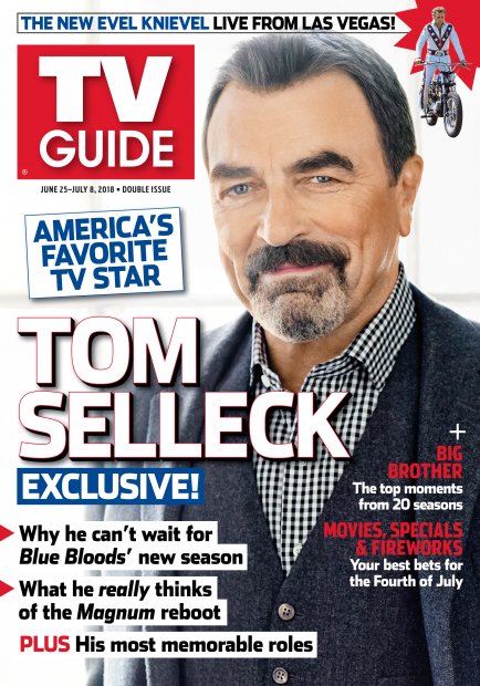 TV Guide cover - Travis Pastrana, Tom Selleck - June 25, 2018