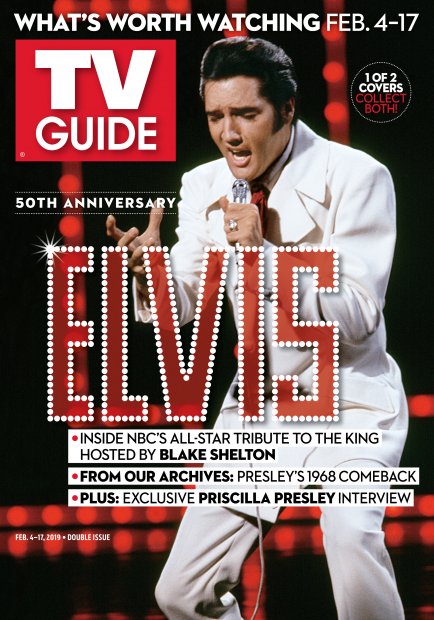 TV Guide cover - Elvis Presley - February 4, 2019