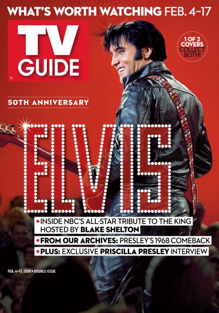 TV Guide cover - Elvis Presley - February 4, 2019