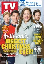 TV Guide cover - Erin Krakow, Kevin McGarry, Chris McNally, Jack Wagner - December 9, 2019
