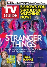 TV Guide cover - Christine Baranski, Millie Bobby Brown, Farrah Fawcett, Tom Hanks, Gaten Matarazzo, Caleb McLaughlin - June 24, 2019