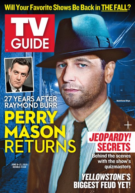 TV Guide cover - Raymond Burr, Matthew Rhys - June 8, 2020