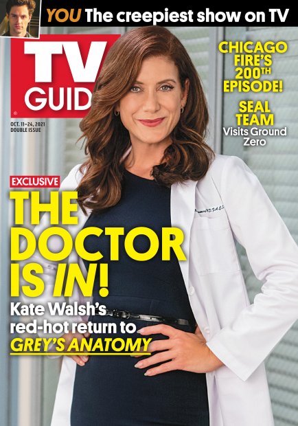 TV Guide cover - Kate Walsh - October 11, 2021