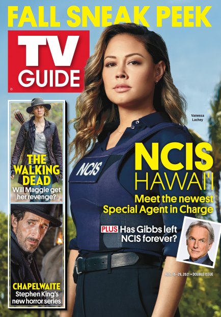 TV Guide cover - Adrien Brody, Lauren Cohan, Mark Harmon, Vanessa Lachey - August 16, 2021