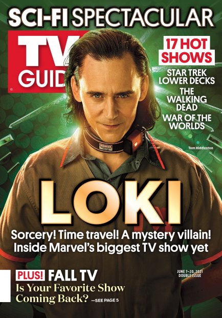 TV Guide cover - Tom Hiddleston - June 7, 2021