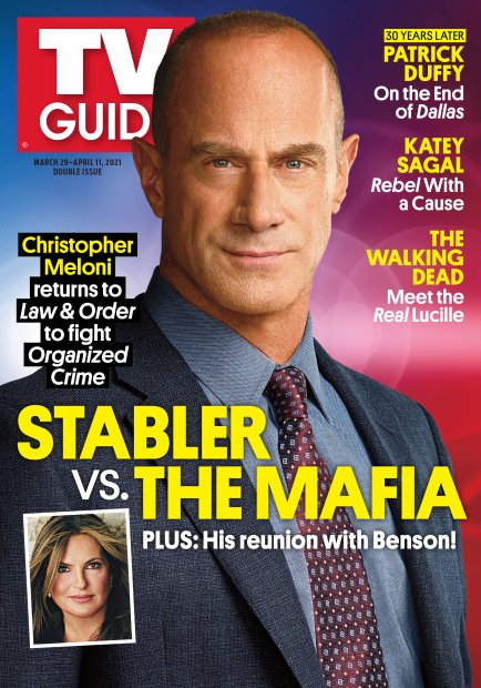 TV Guide cover - Mariska Hargitay, Christopher Meloni - March 29, 2021