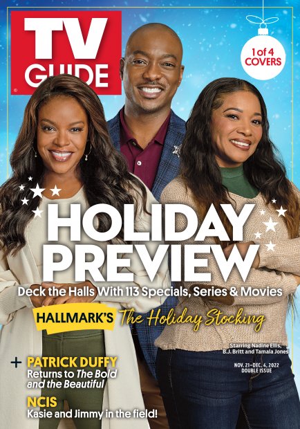 TV Guide cover - B.J. Britt, Nadine Ellis, Tamala Jones - November 21, 2022