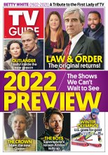 TV Guide cover - Jensen Ackles, Anthony Anderson, Caitriona Balfe, Sam Heughan, Camryn Manheim, Mikaela Shiffrin, Imelda Staunton, Sam Waterston - January 17, 2022