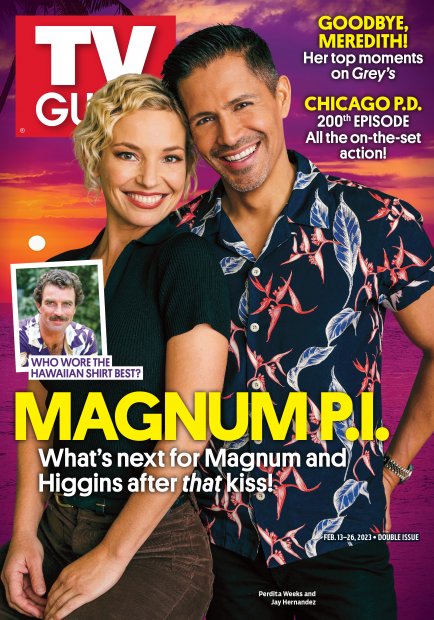 TV Guide cover - Jay Hernandez, Perdita Weeks - February 13, 2023