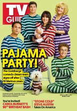 TV Guide cover - Troy Gentile, Sean Giambrone, Sam Lerner, Wendi McLendon-Covey, Hayley Orrantia and Bentley - April 24, 2023