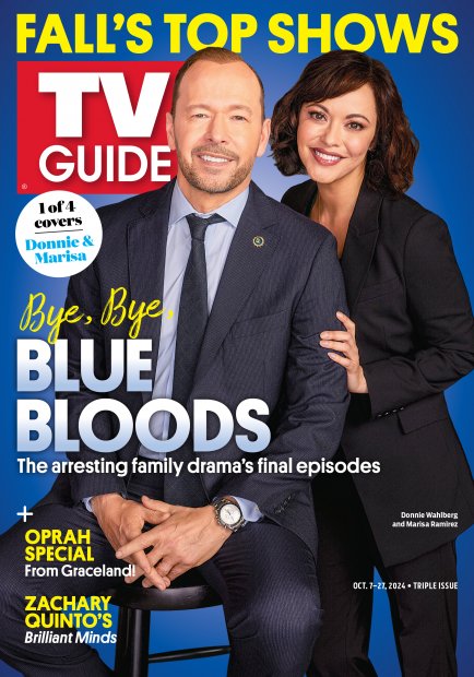 TV Guide cover - Marisa Ramirez, Donnie Wahlberg - October 7, 2024