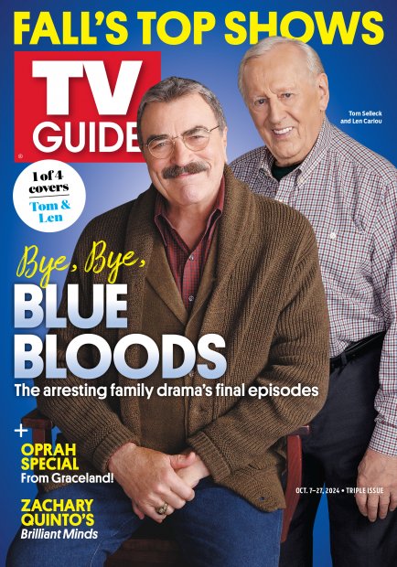 TV Guide cover - Len Cariou, Tom Selleck - October 7, 2024
