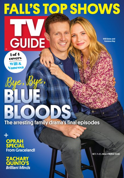 TV Guide cover - Will Estes, Vanessa Ray - October 7, 2024