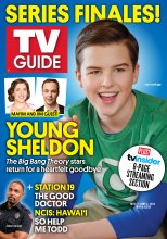 TV Guide cover - Iain Armitage, Mayim Bialik, Jason George, Jim Parsons - May 13, 2024