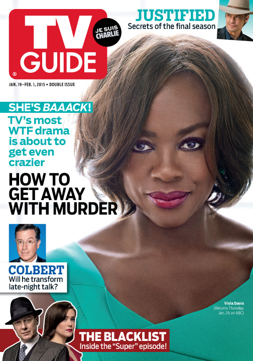 TV Guide Magazine (January 19/January 26, 2015): Viola Davis of How to Get Away With Murder