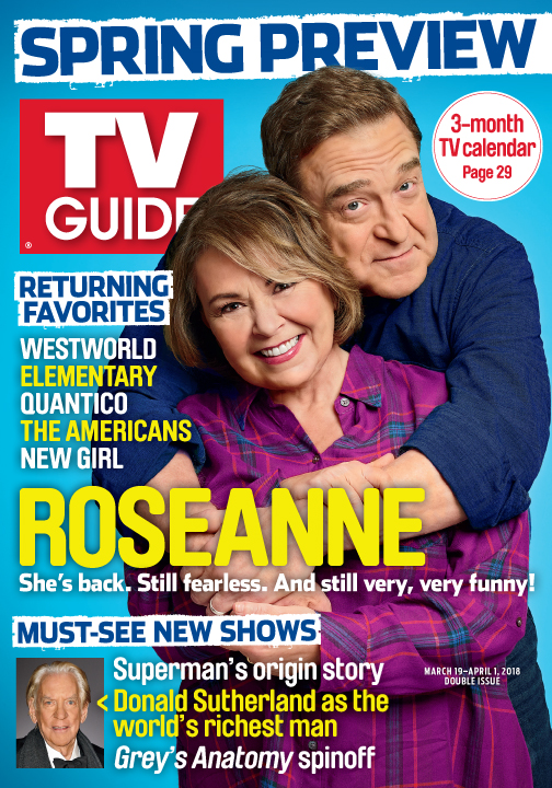 Roseanne': Still Fearless and Still Very, Very Funny! Plus: Spring Preview!  | The official site of TV Guide Magazine