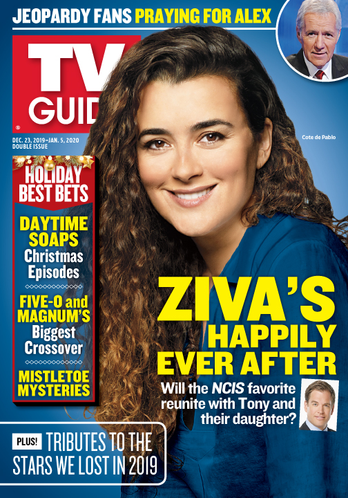 TV Guide Cover - Ziva's Happily Ever After - Outlander - Dec 23, 2019