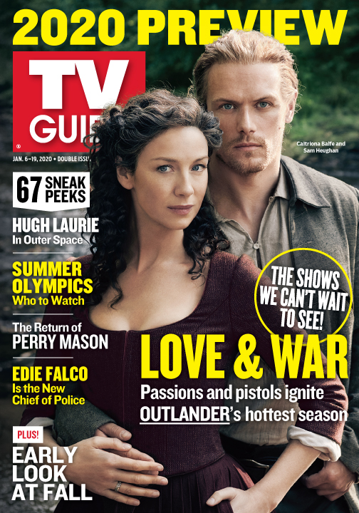TV Guide Cover - Love & War - Outlander - January 6, 2020