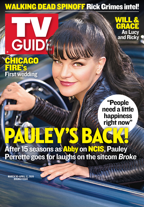 TV Guide Cover - Pauley Perrette on NCIS - March 30, 2020