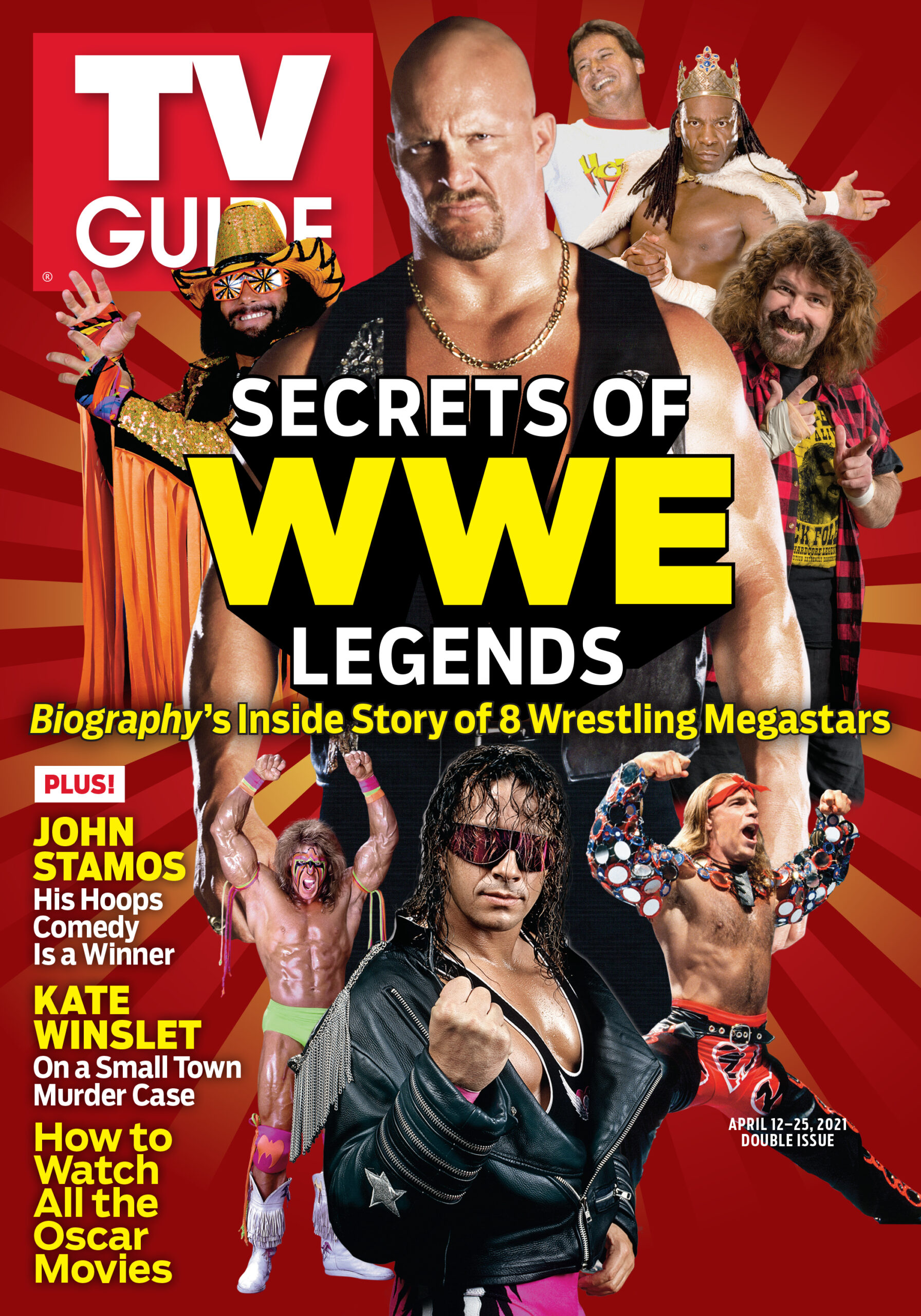TV Guide - Cover Secrets of WWE Legends - April 12, 2021