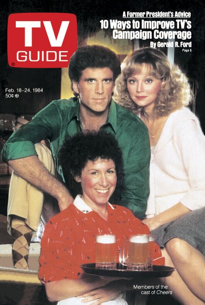 Cheers on the cover of TV Guide Magazine, 1984